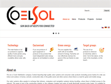 Tablet Screenshot of coelsol.com